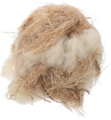 VANZACK 1 Packung Einstreu Für Vogelnester Kokosfaser Für Einstreu Für Vogelkästen Natürliche Nistmaterialien Für Vögel Nistmaterial Für Finken Nistzubehör Für Vögel Werkzeug Wolle Wild