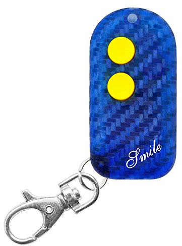 Smile C Rolling code + Codice fisso 433Mhz, Mini telecomando universale apricancello autoapprendente programmabile, 2 pulsanti- leggi compatibilita in descrizione