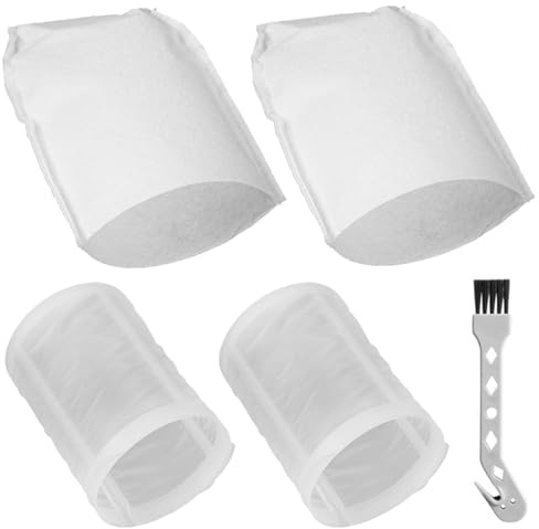 Alrens 2 pré-filtres + 2 filtres pour Makita CL100/106/180 DCL180, accessoires d'aspirateur DCL180, partie pré-filtre 451208-3, partie filtrante 443060-3, aspirateur domestique sans fil, sac à