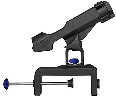 KOROBIE 360 Grad Verstellbare Angelrute Rack Inhaber Clamp auf Abnehmbarer Kayak-Boots-Unterstützung Pole-Stand-Halterung Schiffs- und Yachtzubehör aus Edelstahl(1pcs)
