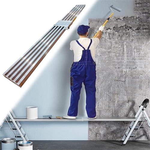 Andamio Tablón de Trabajo de Andamio Telescópico, Estantes de Banco de Trabajo Industrial para Ingeniería, Plataforma de Extensión de Aleación de Aluminio para Mejoras en El Hogar(L-88.5cm(34 7/8))