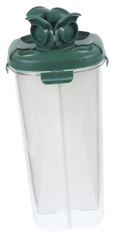 KICHOUSE Detachable Multi-grid Rice Container Airtight Grain Storage Holder for Kitchen Sealed Cereal Dispenser Capacity for Rice Beans
