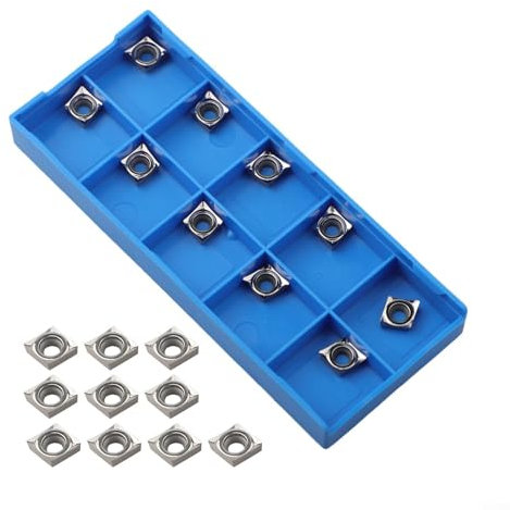 10Pcs Carbide Inserts Cutter Blade, For Semi-finishing And Finishing, With A High Holding Force And Strong Resistance