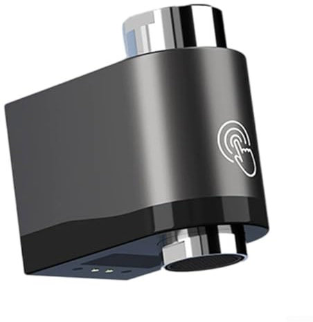Sensore intelligente per rubinetto con sensore automatico per risparmio idrico, sensore per rubinetto a induzione a infrarossi intelligente per cucina e bagno (grigio)