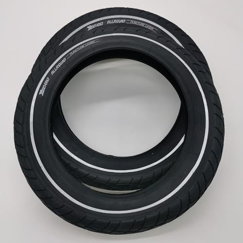 2X BY-101 Reifen 12 Zoll 12x2.0 | ETRTO 50-203 | 1mm Pannenschutz & Reflexstreifen Beyond Allround Decke Mantel Fahrrad Kinderfahrrad Fahrradreifen