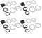4 Pack Bike Computer Bracket for Garmin Includes Two Height Washers and Elastic Straps