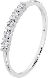Time RoaD Anillo Mujer con Diamantes Oro Blanco 9K de 375 ml