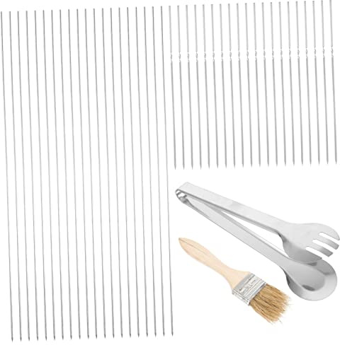 UKCOCO Kit Ustensiles pour Barbecue Fourchettes Pinces Et Brosses pour Gril Ensemble Accessoires pour Barbecue