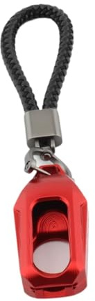 Amagogo Estuche para Llave con Llavero para Accesorios de Motocicleta para 368G, Rojo