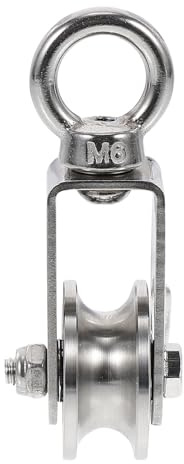 KJHBV Edelstahl Riemenscheibe mit Drehbarem Ring und Wasserdichtem Gehäuse Seilrolle für Leichte Arbeiten in Garage Rostfreier Industrie Pulley Block