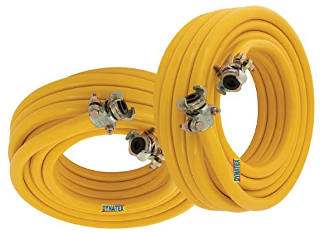 2 Compressor Air Hose 3/4 Inch Plant Breaker 15 Meter and Rubber Couplings DX/2001301 15M