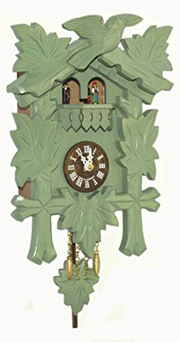 Trenkle Kuckulino Schwarzwalduhr mit Quarzwerk und Kuckuckruf, drehende Tänzer