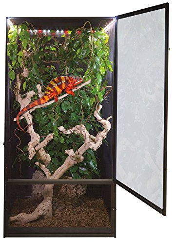 Zoo Med NT-17E ReptiBreeze Deluxe 61 x 61 x 122 cm – terrarium i aluminium inklusive LED-belysning