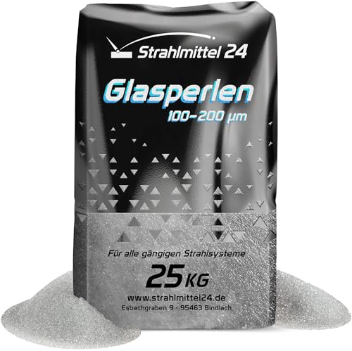 Samore 25 KG GLASPERLEN STRAHLMASTER STRAHLMITTEL 100-200 µm STRAHLGUT GLASPERLEN SANDSTRAHLEN MICROGLASPERLEN INNERHALB VON Deutschland