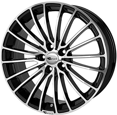 Brock B24 schwarz front-poliert 8x19 ET45 5.00x112.00 Hub Hole 66.60 mm - Alu felgen