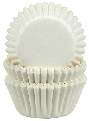 Demmler DE2612101010 Pralinenkapseln 100 Stück weiß 26 x 16 mm