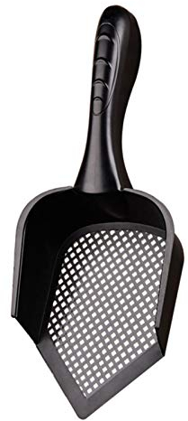 Sunnyushine Streuschaufel Katzenstreu Schaufel Aus Metall - Ergonomischer Super Solid Griff | Non Stick Easy Grip, 31x13x5cm
