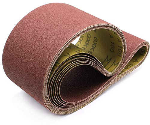 10x Schleifbänder 100x910 in Körnung 40 Schleifband Bandschleifer Gewebe-Schleifbänder Schleifband Papier für Güde BTS 4000 / ECO Band Tellerschleifer