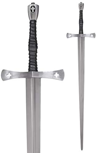 Battle-Merchant Mittelalterliches Tewkesbury Templer Schwert, 15. Jh., Anderthalbhänder, Bastardschwert, Dekoschwert, Templer Schwert, Rosenkriege, Reenactment, Mittelalter, Tempelritter