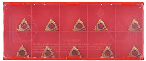 10Pcs 11ER A60 1/4 Pollici Tornio in Metallo Duro Inserti per tornitura Tornio CNC Utensile Taglio per tornitura per Finitura Acciaio Acciaio Inossidabile