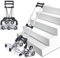 YOLEO Folding Hand Truck Aluminium Stair Climbing Cart with 10 Wheels Lightweight Collapsible Dolly Truck Portable Hand Trolley with Cord for Indoor Outdoor Travel Shopping