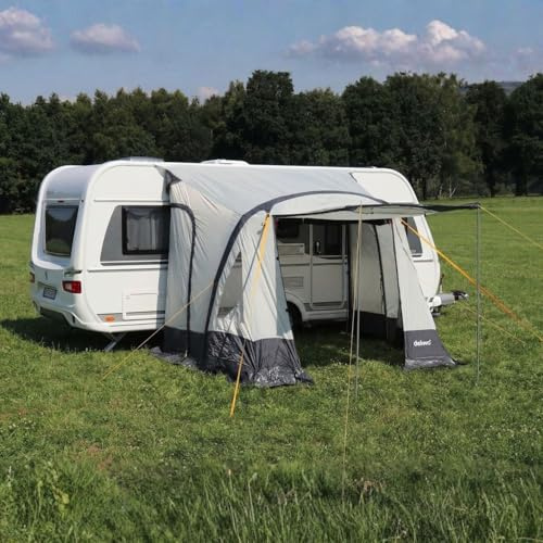 Seitenzelt 260x250cm Camping Luft Vorzelt für Wohnwagen, Wohnmobil inkl. Pumpe (260x250cm)
