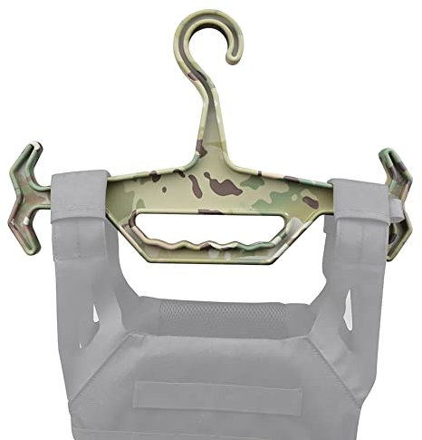 Appendiabiti resistente Appendere Gilet tattico, Peso Disperdere Appendiabiti per equipaggiamento tattico con Incorporato Maniglia per il trasporto Multiuso Appendiabiti per attrezzi ( Color : 1-camou