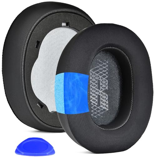 Live 650 BTNC Replacement Ear Pad in Fabric and Memory Foam, Compatible with JBL E65 E65BTNC / Duet NC/Live 650BTNC Live 660 BTNC Headphones (Black (Cooling Gel))