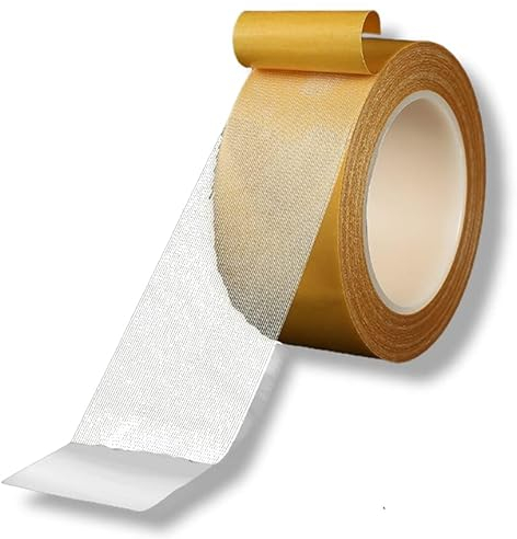 PfX Nastro biadesivo estremamente resistente [10 m] – Nuova versione 2025 – perfetto come nastro adesivo per tappeti e superfici strutturate – Attenzione estremamente forte (10 m)
