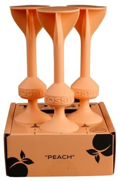 TOSSIT Jeu Fléchette Ventouse, Pétanque Intérieur Extérieur pour Sol et Mur, Silicone Puissant et Durable, Le pour Noël, Limited Edition Expansion Pack, Peach