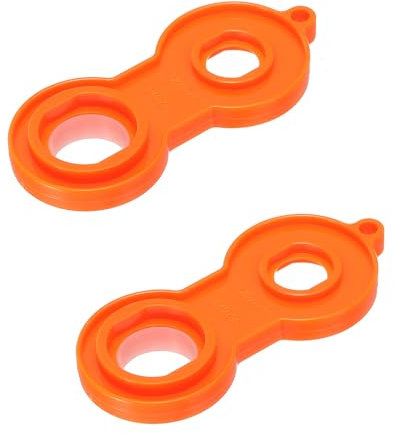 uxcell Faucet Aerator Removal Wrench Tool, Aerator Key for M20 M22 M24 M28 Orange 2 Pcs