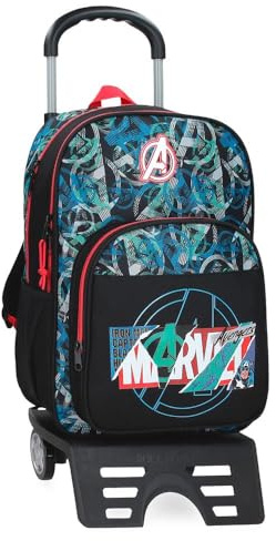 Marvel Joumma Shield Mochila Escolar, Negro, 15,6L