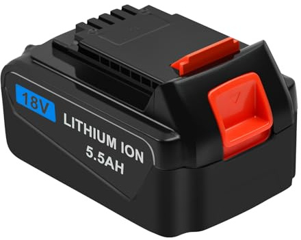 Awekamer 18V 5500mAh Li-ion Replacement Battery for Black & Decker BL4018-XE BL5018-XE BL1518 BL1318 BL2018 LBXR20 LBXR20B LBXR20-OPE LBXR2020 LB20 LBX20 LB2X4020 LST220