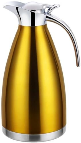 Termos Acqua Calda2 Litri,In Acciaio Inox 304 Brocca Thermos A Doppia Parete, Isolata Sotto Vuoto,Per Tè O Caffè, Chiusura A Pressione, Mantiene Le Bevande Fredde E Calde Per 24 Ore D,1.5L