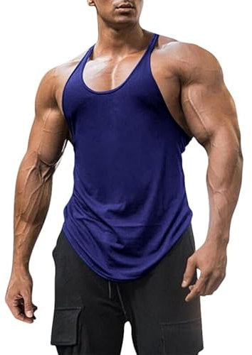 Haloumoning Herren Sommer Tank Top 5 Navy, XXL