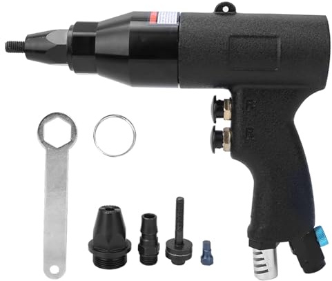 Zugmuttern Nietpistole, Druckluft Nietzange für M6‑M8, 750rpm - Effizient, Energiesparend, Für Industrie und Handwerk