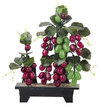 Bonsaï Artificiel Plantes artificielles décoratives de bonsaï Artificiel, Ornement décoration d'intérieur Raisins Jade Plantes artificielles