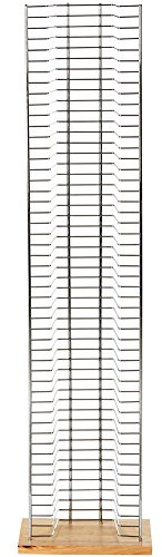 Watsons on the Web Tower - Free Standing Dvd Storage Rack - Silver