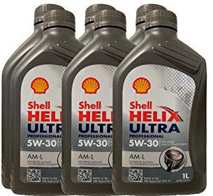 6L 6 Liter SHELL Motoröl Öl HELIX ULTRA Professional AM-L 5W30 für BMW LL-04