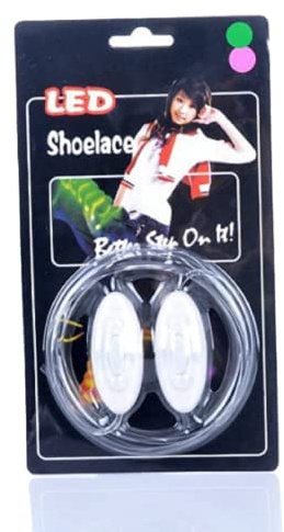 Honfitat Feux Led Lacet Nuit Jusqu'À Sécurité Shoestring Lacet Lumineux Multicolore-Bleu
