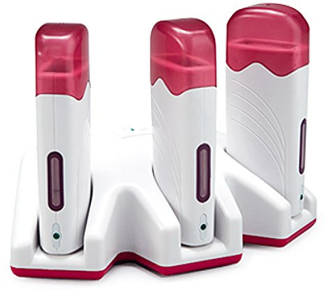 Kosmetex Professional Trio - 3er Wachspatronen Erwärmer Erhitzer für 100ml, Executive Wachswärmer, Wachserhitzer f. Patronen