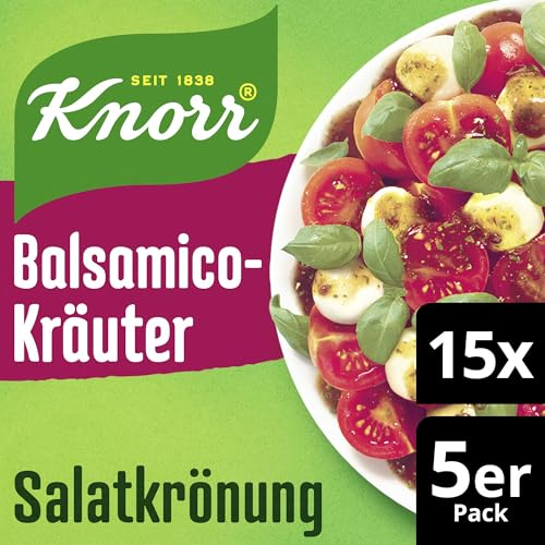 Knorr Salatkrönung Balsamico-Kräuter für ein leckeres Salatdressing mit natürlichen Zutaten* 15x 52 ml
