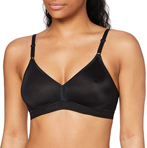Triumph Womens Micro Fun N Bra, Black, 34D UK