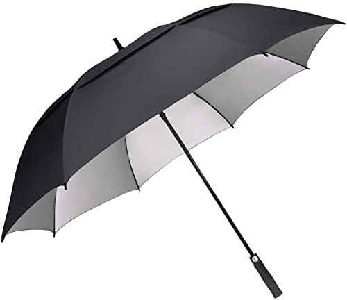 G4Free Ombrello da golf extra large antivento da 62 pollici, protezione UV, apertura automatica, doppio tetto, ventilato, parasole oversize