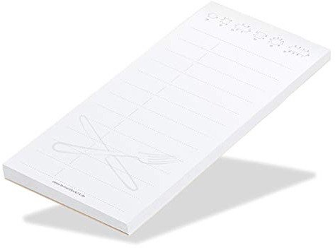 notizblock24 Kellnerblöcke 10 Stück á 50 Blatt, praktisch bedruckt mit verstärkter Rückpappe zur Bestellaufnahme in Ihrem Restaurant, Cafe, Lokal, Gaststätte, Foodtruck, Kneipe, Imbiss...