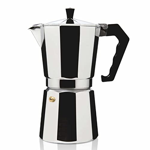 HAEGER Cafetera Italiana MOKA POT 6 - Capacidad 6 tazas