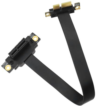 Create idea PCI-E 3.0 1X à 1X 90 Degrés Câble d'extension Coudé PCI-E 1X Adaptateur d'extension Accessoires pour Carte Graphique Carte Son Carte Réseau Filaire 8GB/bsp