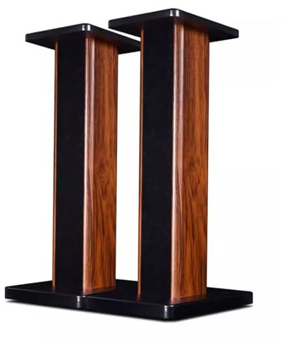 Soportes para Altavoces Soporte para Altavoz De Suelo De 15 A 90 Cm Sostiene Altavoces Satelitales Y Altavoces De Estantería Que Se Pueden Llenar con Arena (Color : Brown, S : 40cm/15.7 Inches)