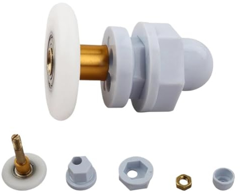 Roulette Porte Coulissante Douche Lot de 4 roulettes de porte de douche 19/23/25/27/29 mm, roulettes durables for cabines de douche, roulettes/roulettes for portes en verre de 4 à 8 mm Roulette Douche