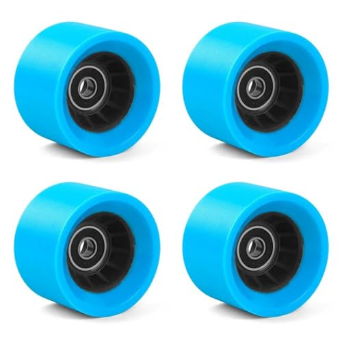 LPHFDCS Skater Roller Rollschuh-Räder, 95A, Quad-Skate-Räder, 4 Stück, 58 mm x 39 mm, mit Lagern for zweireihiges Skaten oder Skateboard-Zubehör Inline Skates RäDer(Blue)